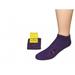 PRASM (Premium Egyptian Cotton) MENS Low-Cut Ankle Socks - 3 PACK-Purple