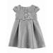 Carters Infant Girls Silver Glitter Christmas Holiday Baby Dress