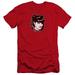 Ncis Abby Heart Premium Canvas Adult Slim Fit 30/1 T-Shirt Red