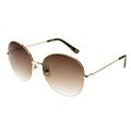 Nine West Medium Round Sunglasses Gold