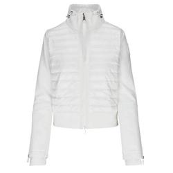 Moncler Ladies White Quilted Padded Cardigan Jacket