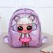 LYUMO Children Backpack,Laser Sequin Backpack Double Zipper Lovely Children Schoolbag With Cartoon Pattern