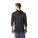 New Adidas Men's Essentials 3/4 Sleeve Hooded Shirt Black/Utility Black XXL