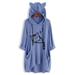 Winnereco Women Sweatshirts Hoodies Dress Cat Printed Hooded Pullovers (Blue 4XL)