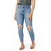 Signature by Levi Strauss & Co. Women's Mid Rise Skinny Cropped Jeans