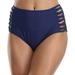 NHT&WT Women High Waist Bikini Tankini Bottom Shorts Briefs Trunks Hollow Out Swim Swimming Pants