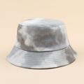 MIXFEER Men Women Tie-Dye Print Fisherman Hat Adjustable Outdoor Bucket Hat Sun Hat