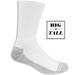 Fruit of the Loom Men's 12-Pack Heavy Duty / Work Gear Crew Socks: White, BIG & TALL (Shoe Size: 12-14 / Sock Size: 13-15) (Responds to Body Temp, Fully Cushioned, Odor Control, Reinforced Heel & Toe)