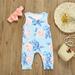 ZDMATHE Toddler Kids Baby Girl Cotton Floral Romper Jumpsuit Bow Hair Band Clothes Sets roupas infantil girls summer clothing