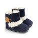 Baby Girl Boy Winter Warm Plush Half Boots Infant Toddler Soft Sole Shoes