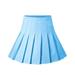 Binpure Female Skirt, Solid Color High Waist Pleated Skirt Mini Dress Leisure Wear for Women