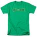 Trevco Green Lantern-Flame Logo Short Sleeve Adult 18-1 Tee, Kelly Green - Large
