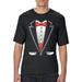 Mens and Big Mens Tuxedo Prom Costume T-Shirt, up to size 3XLT