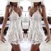 Women Summer Sleeveless Lace Casual Evening Party Cocktail Mini Dress Sundress