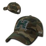 University Of Hawaii Rainbow Warriors Woodland Camo Camouflage Cotton Polo Style Baseball Ball Cap Hat