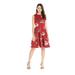 Hawaii Hangover Women's Vintage Fit and Flare Dress in Christmas Santa in Hawaii