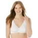 Catherines Women's Plus Size Cotton Comfort No-Wire Bra With Lace