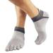 38-43 Outdoor Men's Breathable Cotton Toe Socks Pure Sports Comfortable 5 Finger Toe Sock