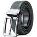 Marino Reversible Leather Belt For Men - Classic Dress Belt 1.25" Wide - With Removable Rotating Buckle