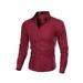 One Opening Mens Luxury Casual Stylish Slim Fit Long Sleeve Casual Dress Shirts