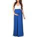 Niuer Maternity Sundress for Women Baby Shower Stretch Dress Sleeveless Ruched Swing Tank Dress Sleeping Nightwear