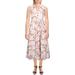 Kate Spade Womens Exotic Bloom Floral Print Burnout Midi Dress