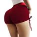 New Women's Running Shorts Scrunch Butt Lifting High Waisted Workout Drawstring Yoga Shorts