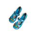 Fangasis Wedges Mary Jane Shoes Women's Colorful Flower Vintage Slip-on Leather Shoes Platform Mary Jane Shoes