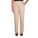 Alfred Dunner Women's Good To Go Sateen Pants - Short Length - Plus Size, Tan, 18 Plus Short