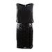 Calvin Klein Women's Chiffon & Sequins Blouson Dress