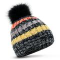 GoolRC Women Winter Hat Thermal Windproof Hat Ribbed Knit Chunky Lined Beanie Hats