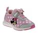 Disney Girls Minnie Mouse Sneaker With Velcro Strap Sizes 6-12.