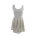 Maison Jules Womens Maison Jules Womens Ponte A-Line Dress Antique White S S