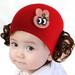 Fysho Toddler Kids Baby Girl Cute Wig Design Winter Warm Hat Cap Headwear, Cartoon Rabbit Eyes