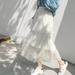 Women's Sweet Elastic Waist Tulle Layered Ruffles Mesh Long Tiered Skirt