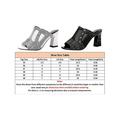 Colisha Womens Sexy Gauze Heel Open Toe Serpentine Stiletto Slip On Casual Shoes Casual Sandals