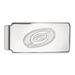 Solid 925 Sterling Silver Official NHL Carolina Hurricanes Slim Business Credit Card Holder Money Clip - 53mm x 24mm