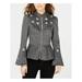 INC Womens Gray Embellished Jacket Size XS