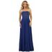 STRAPLESS PROM EVENING GOWN CORSET BACK & PLUS SIZE