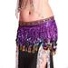 ZDMATHE Multi Color Chiffon Belly Dance Hip Scarf Coin Sequin Belt Skirt Tassel Hip Wrap