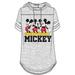 Disney Junior Fashion Hooded Football Top 3 Mickeys Gray White S