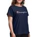 Champion Women's Plus Size Classic Script Short Sleeve Graphic T-Shirt