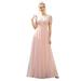 Ever-Pretty Prom Dress 2020 for Women Pleated Pink Long Party Dress Pink 00512 US8