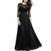 Sexy Dance Lace Formal Maxi Dress For Women Evening Party Wedding Bridesmaid Dresses Ladies Long Chiffon Prom Evening Party Bridesmaid Wedding Maxi Dress