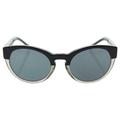 Burberry BE 4205 3558/87 - Top Black On Grey/Grey by Burberry for Women - 54-22-140 mm Sunglasses