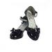 Girls Black Patent Rhinestone Strap Bella Dress Shoes