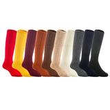 Lian LifeStyle Unisex Baby Children 3 Pairs Knee High Wool Blend Boot Socks Size 4-6Y (Random Boy Color)