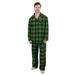 Leveret Mens Pajamas Flannel Pjs 2 Piece Christmas Pajama Set Black Moose Size XXX-Large
