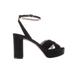 J.Crew Cross Strap Platform Sandal Black