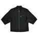 New Banana Republic Mens Black Nylon Full Zip Basic Jacket Coat Sz S Small 7262-1